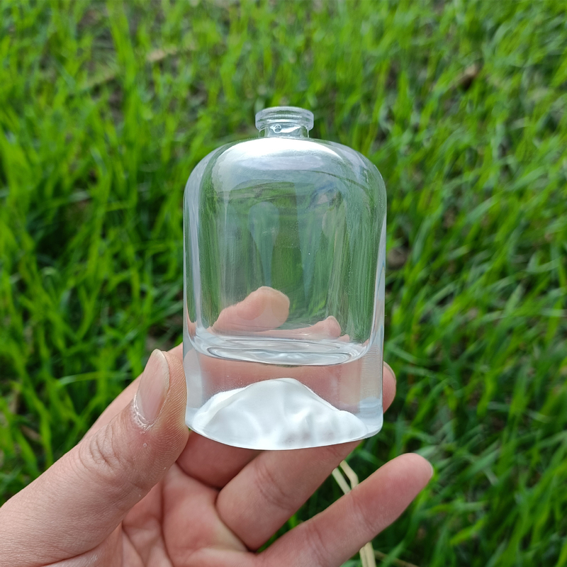 Recyclable 50ml Perfume Spray Bottle Thick Bottom Bayonet Color Glass