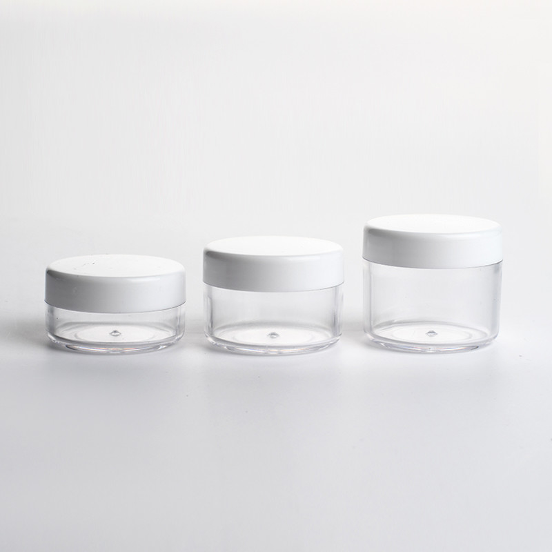 PP Lid Mini Face Cream Jar Plastic Cosmetic Jars 10g 15g 20g