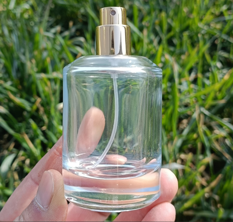 New Product 50ml In Stock Round Crimp Cap Perfume Spray Bottle Empty packaging